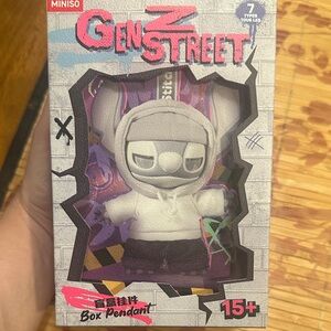 MINISO Gen Z Street Box Pendant - White and Black